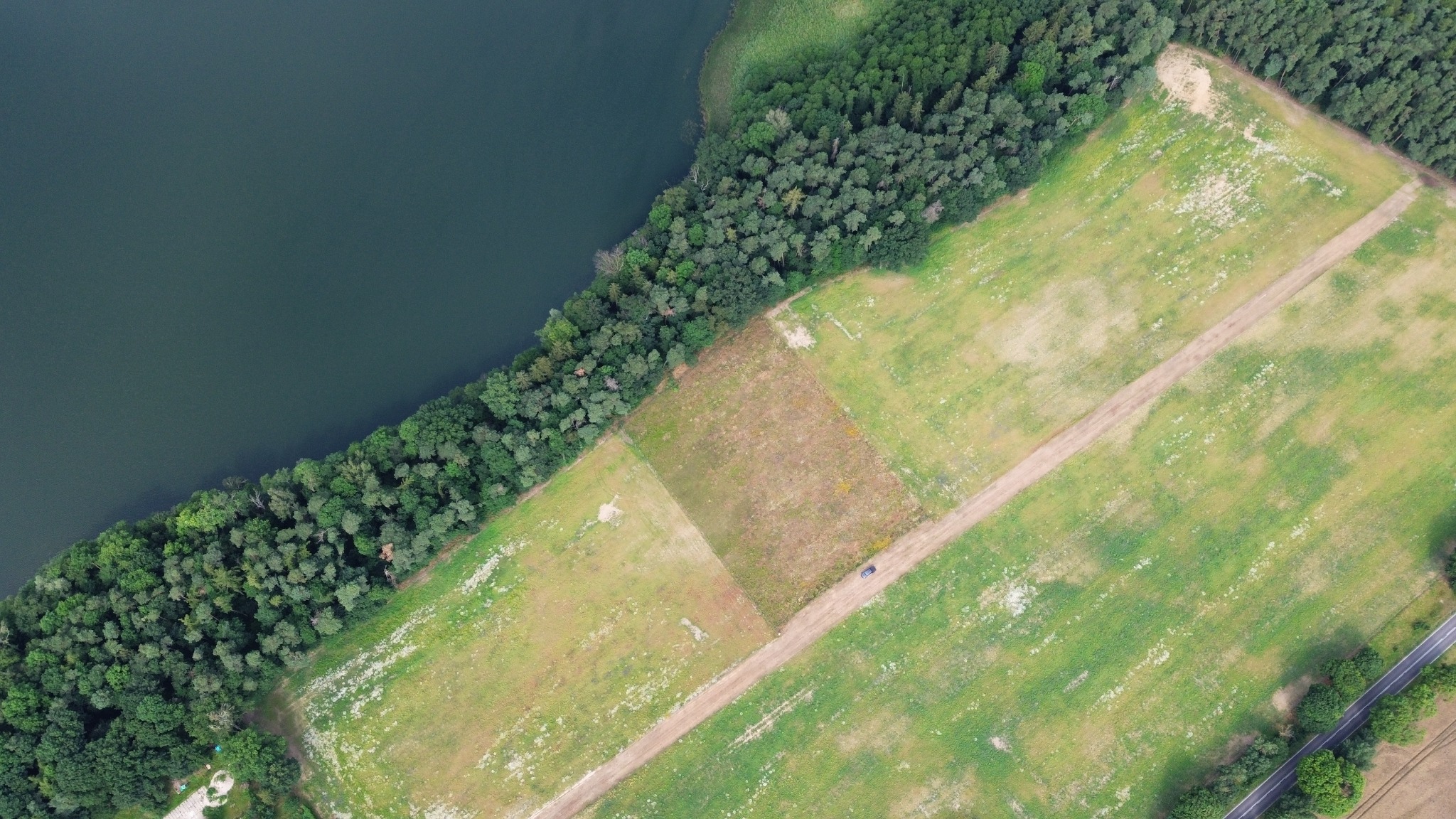 Teren nieruchomości – widok z góry